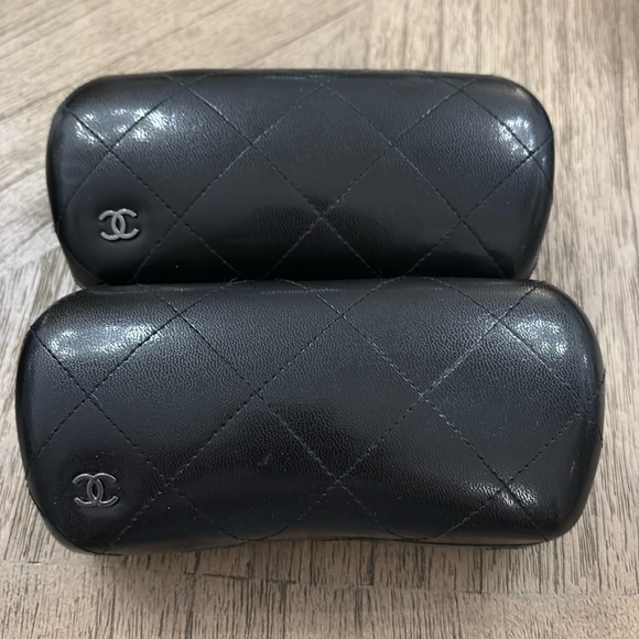 Chanel quilted sunglass cases - set of 2. - Picture 1 of 6
